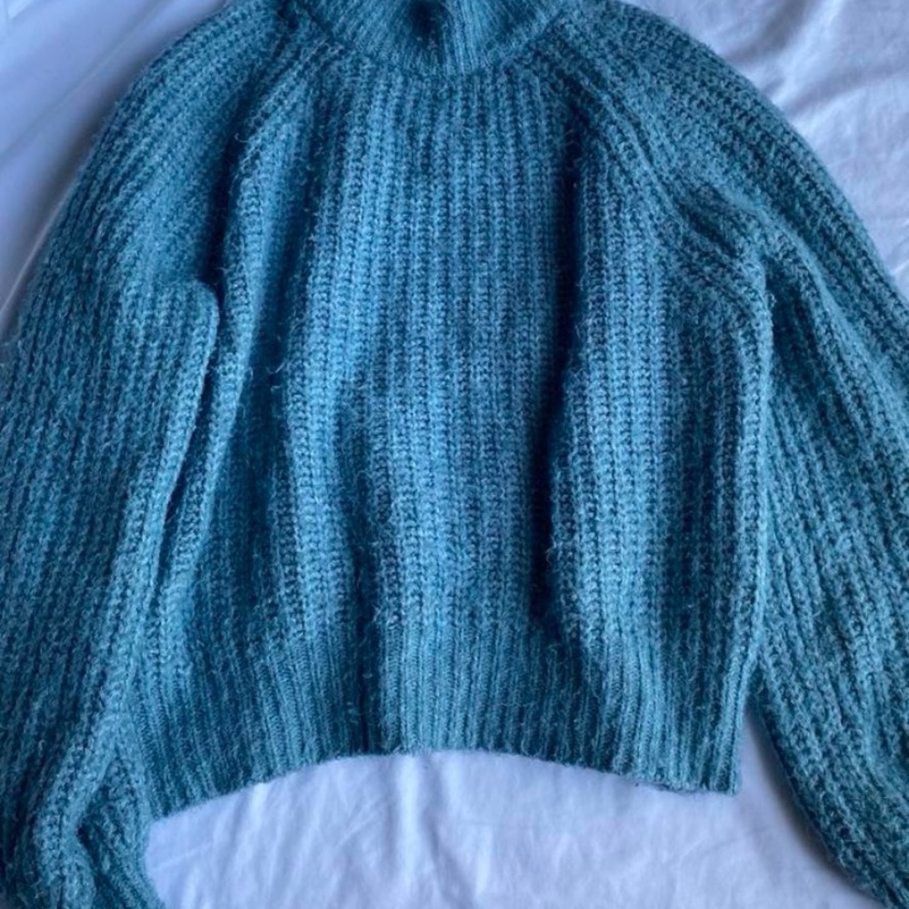Universal Thread Blue Cowl Neck Sweater
